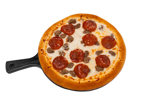 بيتزا  لحم مع ببروني