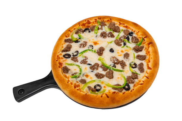 بيتزا لحم والخضار